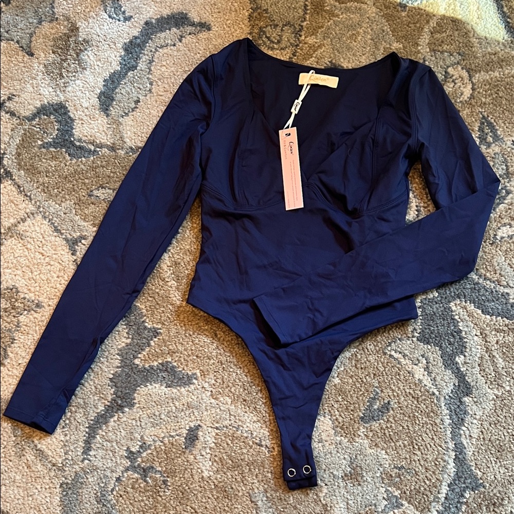 Navy Long Sleeve Bodysuit